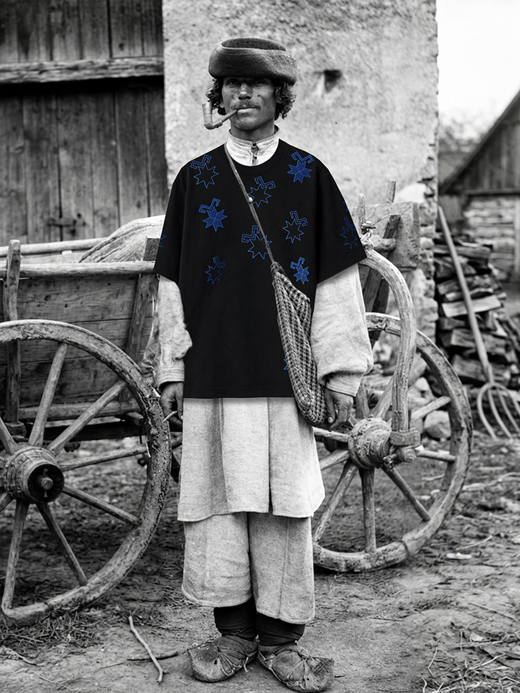 Tricou brodat SSEE bărbați – Drumul spre Bărbăție, fotografie editorială