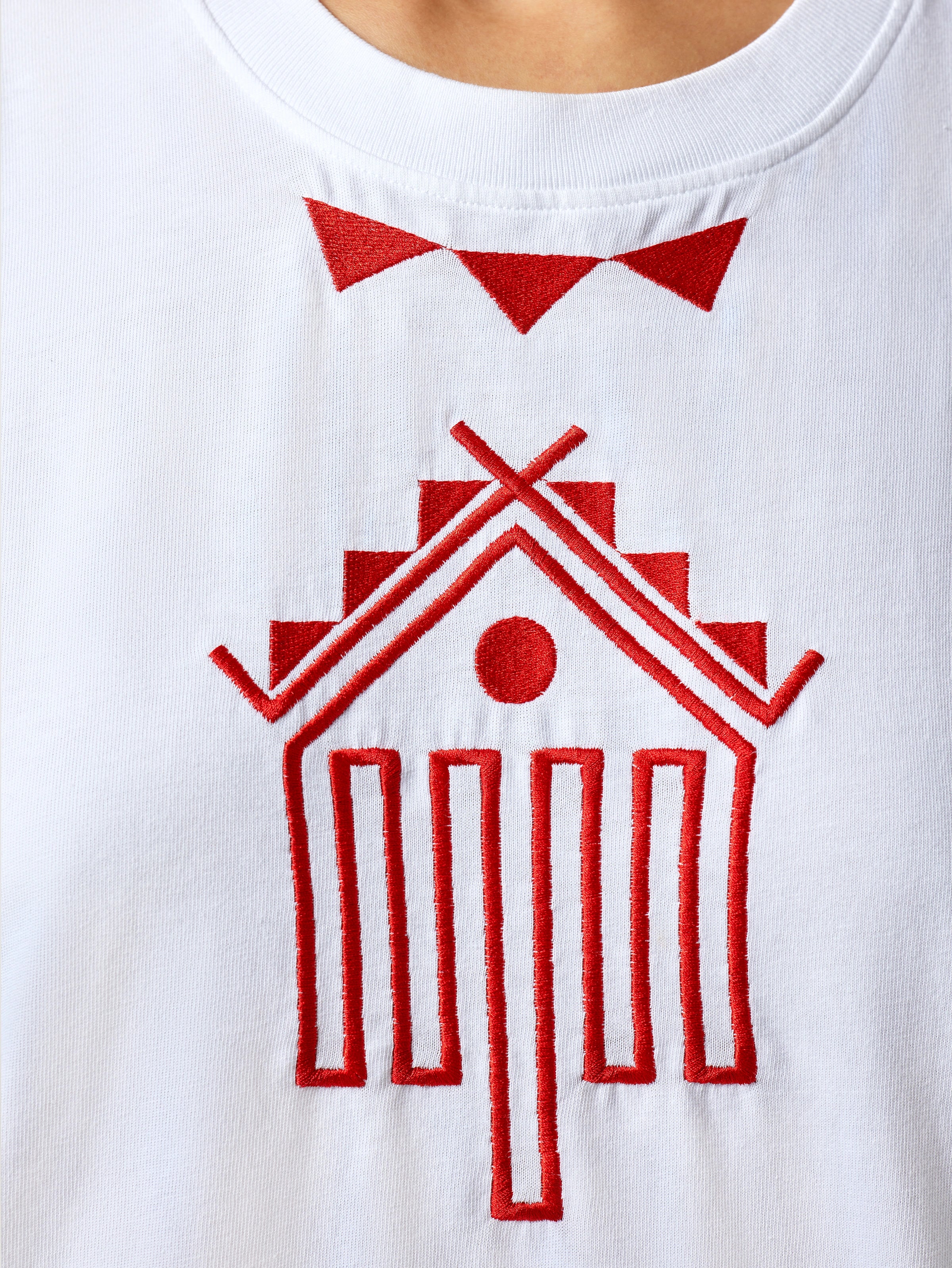 Tricou Alb Cer și Pământ